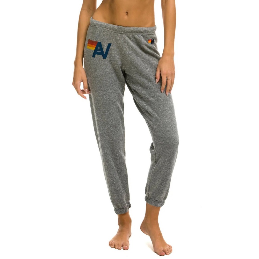 Aviator Nation Women’s Logo Sweatpants Heather Grey Small